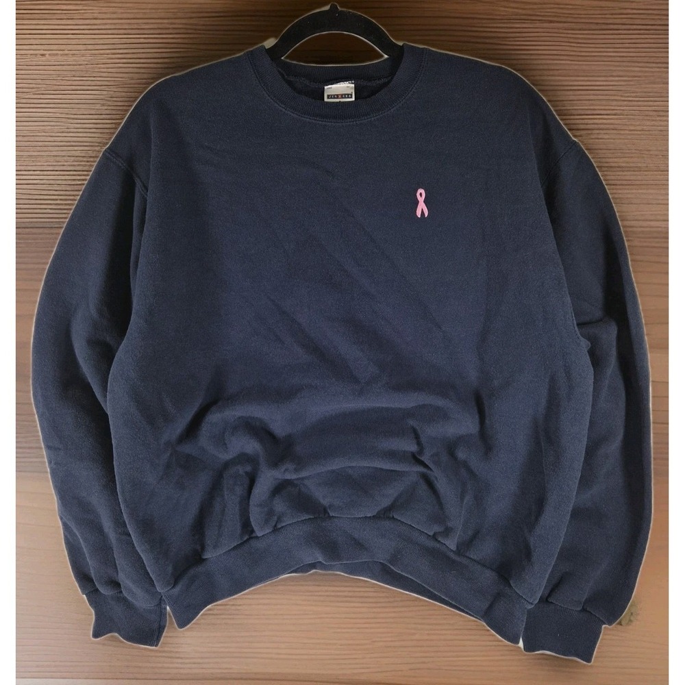 Vintage Jerzees Breast Cancer Awareness Medium Unisex Crewneck Sweatshirt